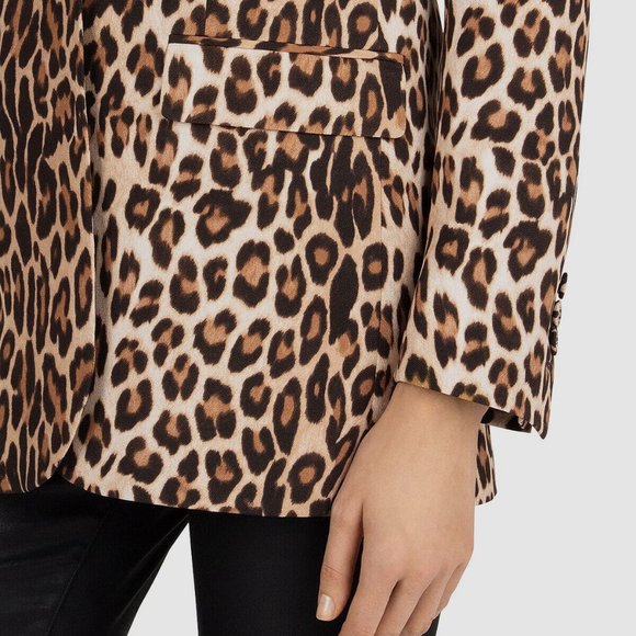 NWT - The Kooples Leopard Print Suit Jacket Blazer - Picture 6 of 6